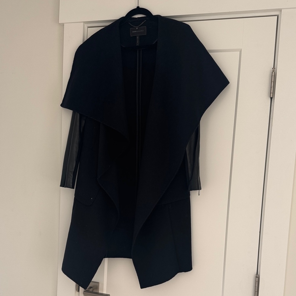 BCBGMaxAzria Black Draped Blazer